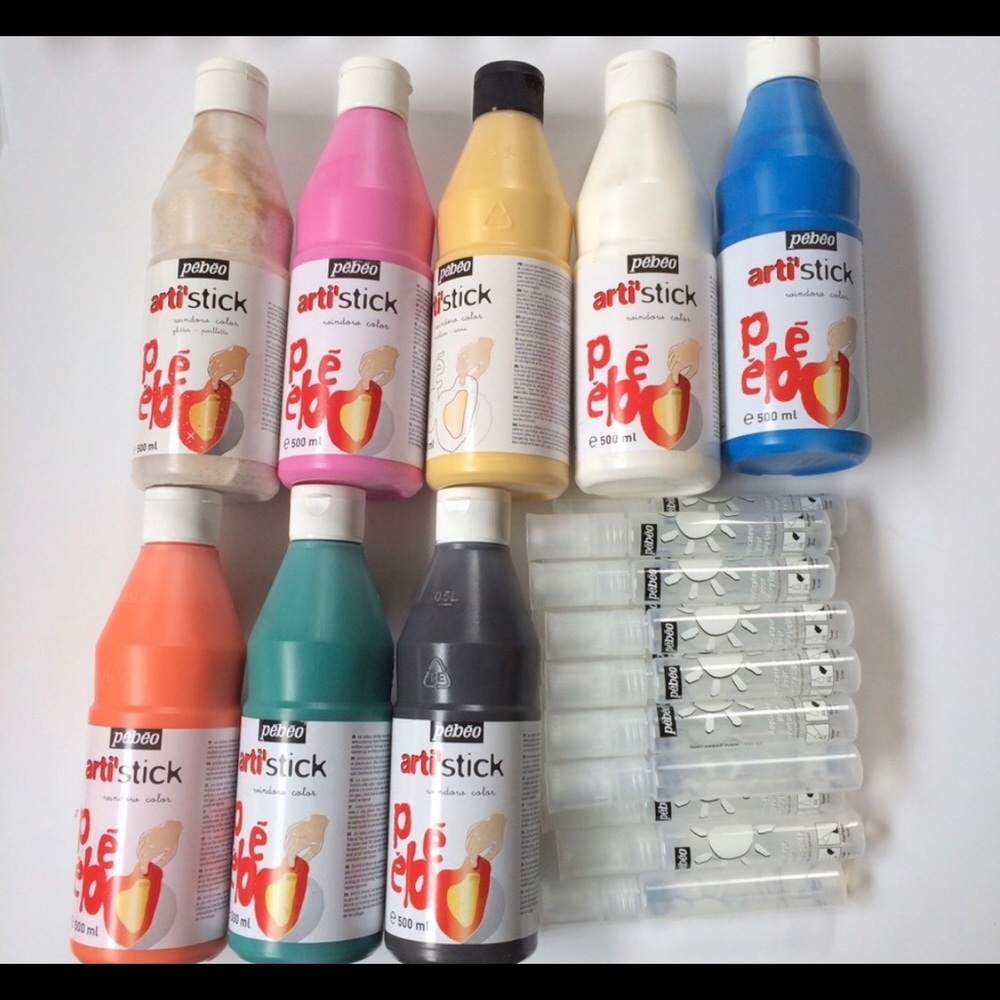Window clings paint set